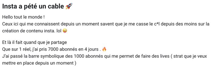 Témoignage client